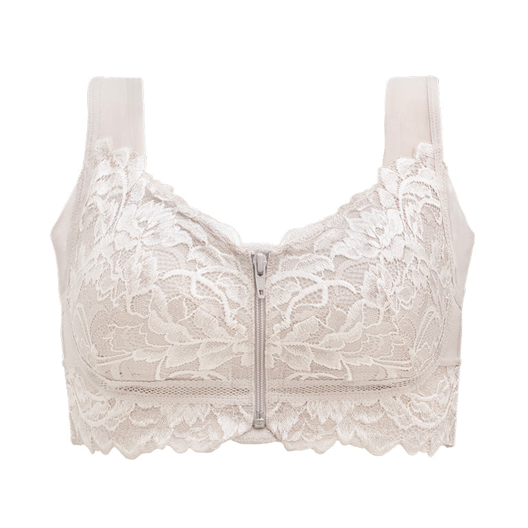 Slimming Zip Front Wireless Bra 25