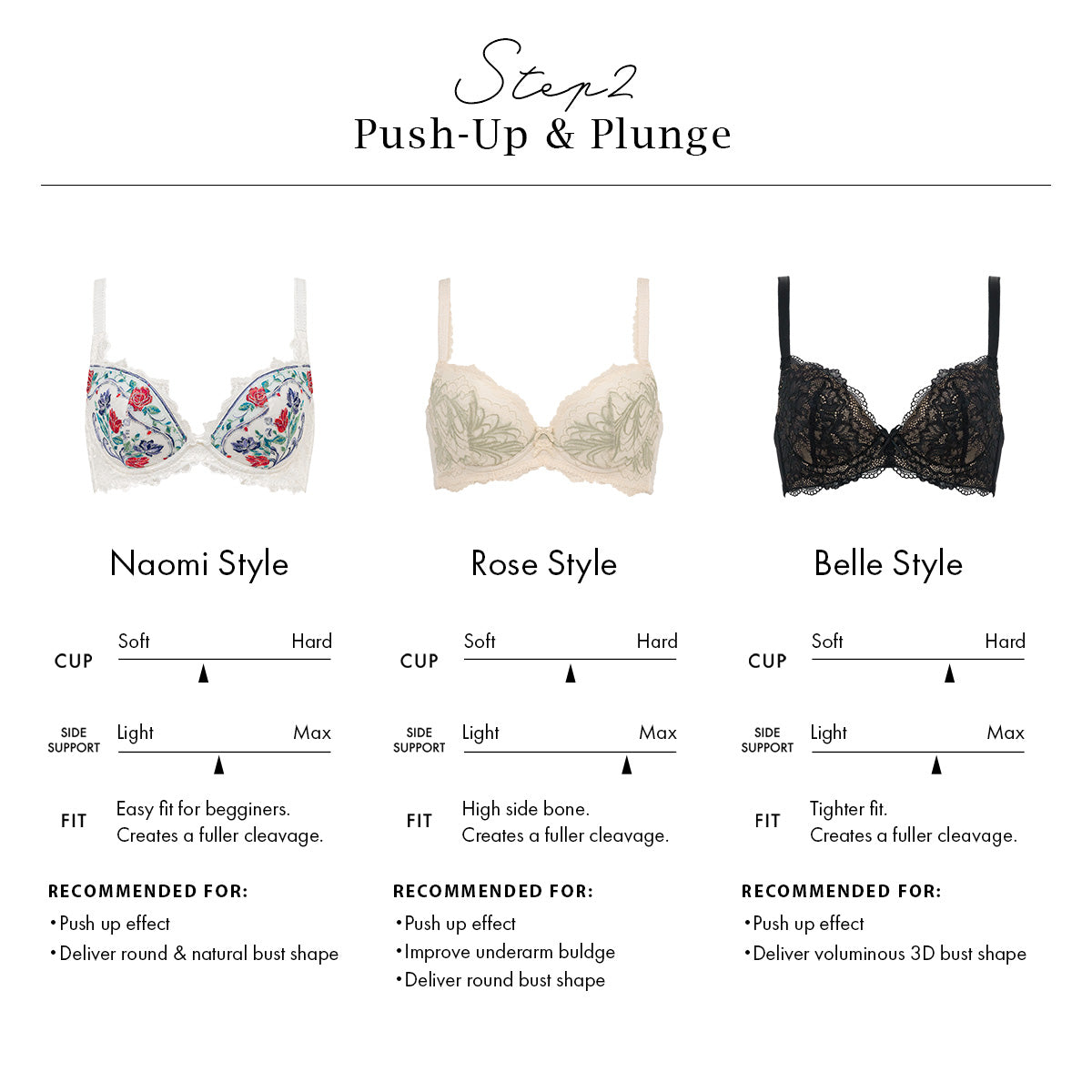 Belle Push-Up Plunge Bra 25A1